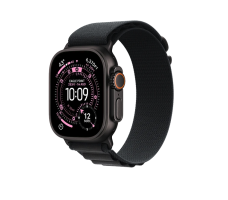 Apple Watch Ultra 3 LTE 49 мм (титановый корпус, природный/черный, текстильный ремешок размера – L) MF0X4