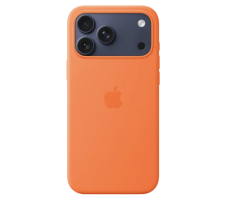 Чехол для iPhone 17 Pro Max Silicone Case With MagSafe and Camera Control (Оранжевый)