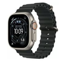 Умные часы Apple Watch Ultra 3 LTE 49 мм (титановый корпус, природный/черный, ремешок из эластомера)
