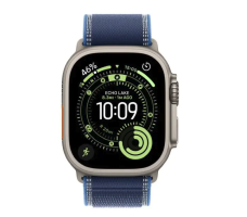 Умные часы Apple Watch Ultra 3 LTE 49 мм (титановый корпус, природный/синий, нейлоновый ремешок размера M/L)