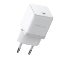 Сетевое зарядное Baseus Palm P10111605213-01 Fast Charger 1C 30W EU белый (с кабелем Type-C to Type-C 60W 1m)