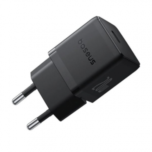 Сетевое зарядное Baseus Palm P10111602113-01 Fast Charger 1C 20W EU Cluster черный (с кабелем USB-C to USB-C 60W 1m Cluster Black)