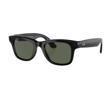 Умные очки Ray-Ban Meta Wayfarer RW4006 (черный глянцевый/зеленый)