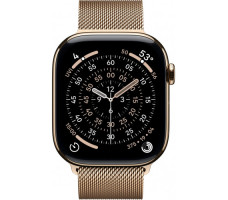 Умные часы Apple Watch Series 11 LTE 42 мм (титановый корпус, золотистый/золотистый, миланская петля) MF8Y4