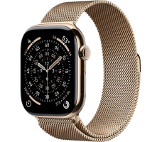 Умные часы Apple Watch Series 11 LTE 46 мм (титановый корпус, золотистый/золотистый, миланская петля)