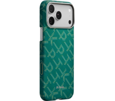 Чехол Pitaka Monogram-Gold/Green Ultra-Slim Case for iPhone 17 Pro