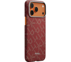 Чехол Pitaka Monogram-Gold/Red Ultra-Slim Case for iPhone 17 Pro Max
