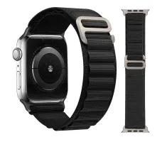 Тканевый ремешок для Apple Watch 45 mm, 46 mm, 49 mm Черный