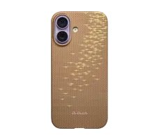 Чехол Pitaka Glints of Gold Ultra-Slim Case for iPhone 17 Golden Glint