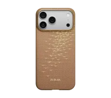 Чехол Pitaka Ultra-Slim case (PitaTap) для iPhone 17 Pro Golden Glint