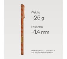 Чехол Pitaka Ultra Slim Case Happiness Rides for iPhone 17 Pro Amber