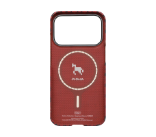 Чехол Pitaka Ultra Slim Case Happiness Rides for iPhone 17 Pro Cinnabar Steed