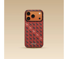 Чехол Pitaka Ultra Slim Case Happiness Rides for iPhone 17 Pro Max Cinnabar Steed