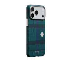 Чехол Pitaka Ultra Slim Case Flora in Grid for iPhone 17 Pro Forest Dawn