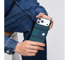 Чехол Pitaka Ultra Slim Case Flora in Grid for iPhone 17 Pro Forest Dawn