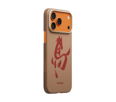 Чехол Pitaka Ink Horse Painting Edge Case for iPhone 17 Pro Gold & Jade