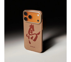 Чехол Pitaka Ink Horse Painting Edge Case for iPhone 17 Pro Max Gold & Jade