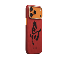 Чехол Pitaka Ink Horse Painting Edge Case for iPhone 17 Pro Max Cinnabar