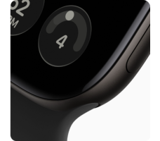 Умные часы Apple Watch Series 12 42 мм (алюминиевый корпус, черный/черный спортивный силиконовый ремешок S/M)