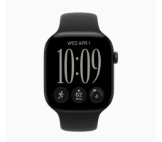 Умные часы Apple Watch Series 12 42 мм (алюминиевый корпус, черный/черный спортивный силиконовый ремешок S/M)