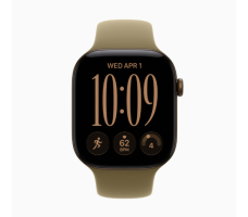 Умные часы Apple Watch Series 12 42 мм (алюминиевый корпус, бронзовый/оливковый спортивный силиконовый ремешок M/L)
