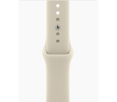 Умные часы Apple Watch Series 12 46 мм (алюминиевый корпус, светлое золото/песочный спортивный силиконовый ремешок M/L) (MJEP4)