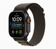 Умные часы Apple Watch Ultra 4 49 мм (титановый корпус, черный/оливковый текстильный ремешок размера S) Умные часы Apple Watch Ultra 4 49 мм (титановый корпус, черный/оливковый текстильный ремешок размера S)