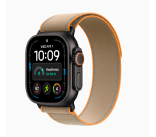 Умные часы Apple Watch Ultra 4 49 мм (титановый корпус, черный/песочный нейлоновый ремешок размера S/M)