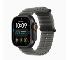 Умные часы Apple Watch Ultra 4 49 мм (титановый корпус, черный/полупрозрачный черный нейлоновый ремешок из эластомера)