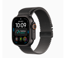 Умные часы Apple Watch Ultra 4 49 мм (титановый корпус, черный/черный миланский ремешок размера L)