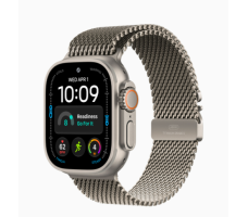 Умные часы Apple Watch Ultra 4 49 мм (титановый корпус, натуральный/натуральный миланский ремешок размера L)