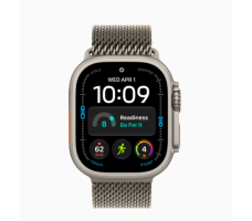 Умные часы Apple Watch Ultra 4 49 мм (титановый корпус, натуральный/натуральный миланский ремешок размера M)