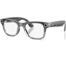 Умные очки Ray-Ban Meta Wayfarer Gen 2 RW4012 (глянцевый прозрачный серый/прозрачный/сапфировый синий) Transitions