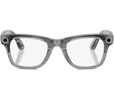 Умные очки Ray-Ban Meta Wayfarer Gen 2 RW4012 (глянцевый прозрачный серый/прозрачный/сапфировый синий) Transitions