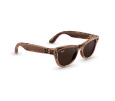 Умные очки Ray-Ban Meta GEN 2 Skyler RW4014 (глянцевый персиковый/прозрачный/коричневый) Transitions