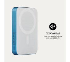 Внешний аккумулятор Pitaka Power Bank Qi2 10000mAh Lucid Blue