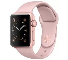 Умные часы Apple Watch 38mm Rose Gold with Pink Sand Sport Band (MNNH2)