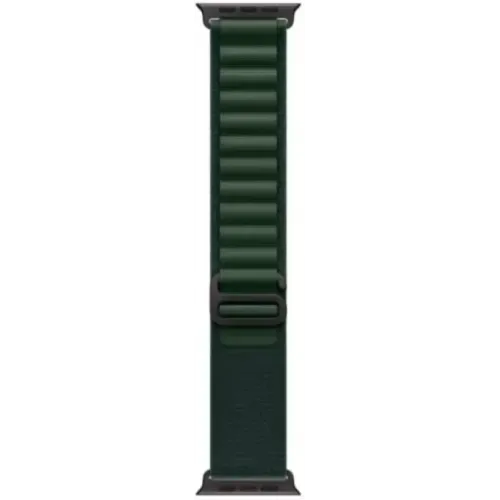 Умные часы Apple Watch Ultra 2 LTE 49 мм (титановый корпус, черный/темно-зеленый, текстильный ремешок размера M)