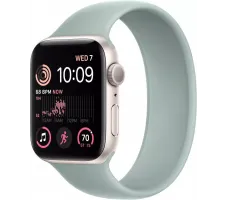 Умные часы Apple Watch SE 2 LTE 44 мм (алюминиевый корпус, звездный свет/суккулент, силиконовый ремешок)