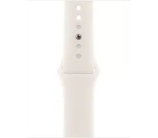 Умные часы Apple Watch Series 10 42 мм (алюминиевый корпус, розовое золото/звездный свет, спортивный силиконовый ремешок M/L) MWWJ3