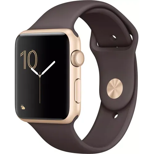 Умные часы Apple Watch Series 2 42mm Gold with Cocoa Sport Band (MNPN2)