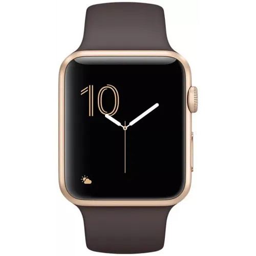 Умные часы Apple Watch Series 2 42mm Gold with Cocoa Sport Band (MNPN2)