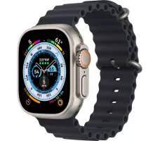 Умные часы Apple Watch Ultra LTE 49 мм (титановый корпус, титановый/темно-серый, ремешок из эластомера)
