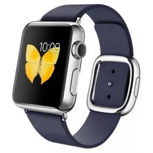 Умные часы Apple Watch 38mm Stainless Steel with Blue Modern Buckle (MJ332)