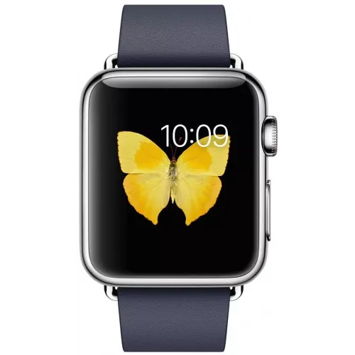 Умные часы Apple Watch 38mm Stainless Steel with Blue Modern Buckle (MJ332)