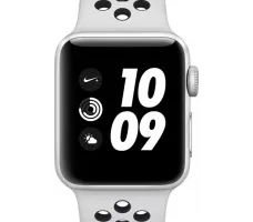 Умные часы Apple Watch Nike+ 38mm Silver Aluminium Case with Pure Platinum/Black Nike Sport Band (MQKX2)
