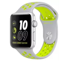 Умные часы Apple Watch Nike+ 38mm Silver with Flat Silver/Volt Nike Band (MNYP2)