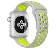 Умные часы Apple Watch Nike+ 38mm Silver with Flat Silver/Volt Nike Band (MNYP2)