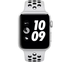 Умные часы Apple Watch Nike+ 42mm Silver Aluminum Case with Pure Platinum/Black Nike Sport Band (MQL32)