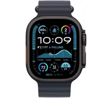 Умные часы Apple Watch Ultra 2 LTE 49 мм (титановый корпус, черный/темно-синий, ремешок из эластомера)